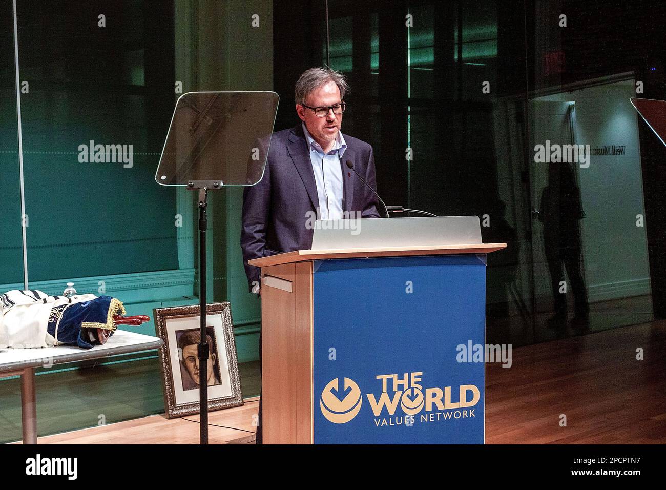 New York, NY, Stati Uniti. 13th Mar, 2023. BRET Stephens alla commemorazione del 80th° anniversario della rivolta del ghetto di Varsavia alla Carnegie Hall. Credit: Steve Mack/Alamy Live News Foto Stock