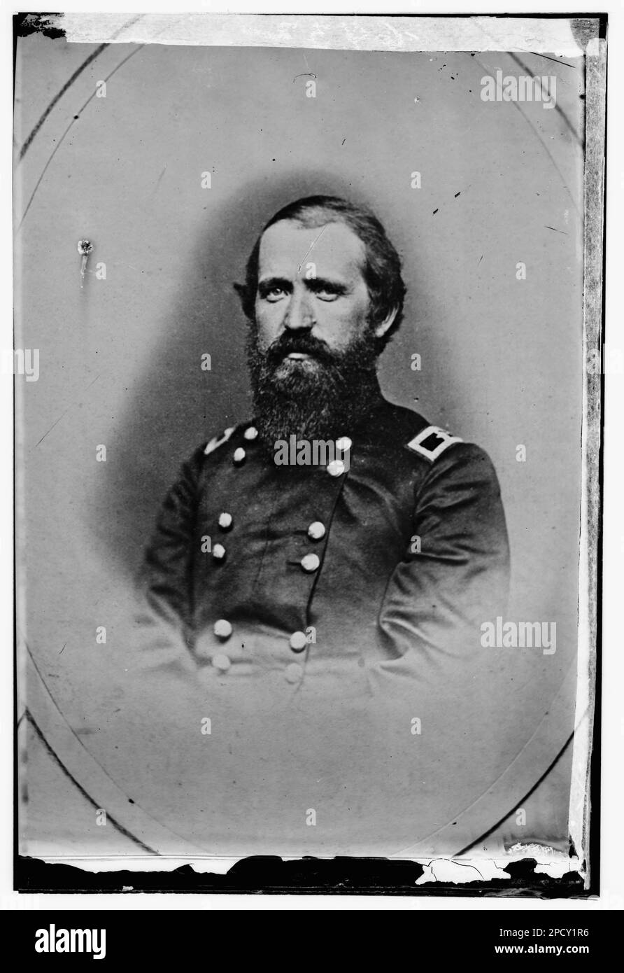 R.B. generale Mitchel cioè Mitchell. Fotografie della guerra civile, 1861-1865 , titolo dai libri di didascalia della guerra civile. Mitchell, Robert Byington, 1823-1882, Stati Uniti, Storia, Guerra civile, 1861-1865. Foto Stock