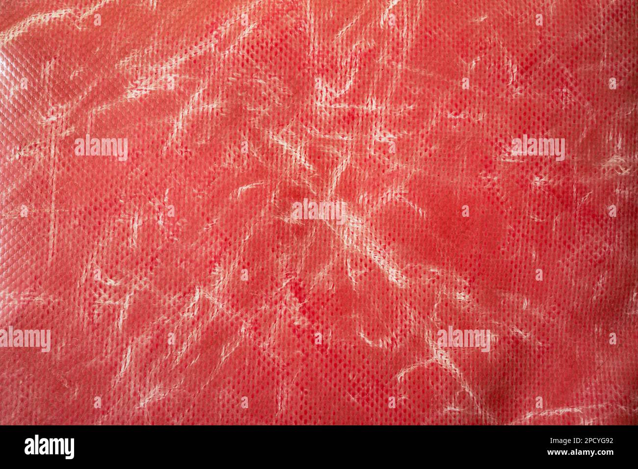Vecchio sfondo rosso tessuto telone Foto Stock
