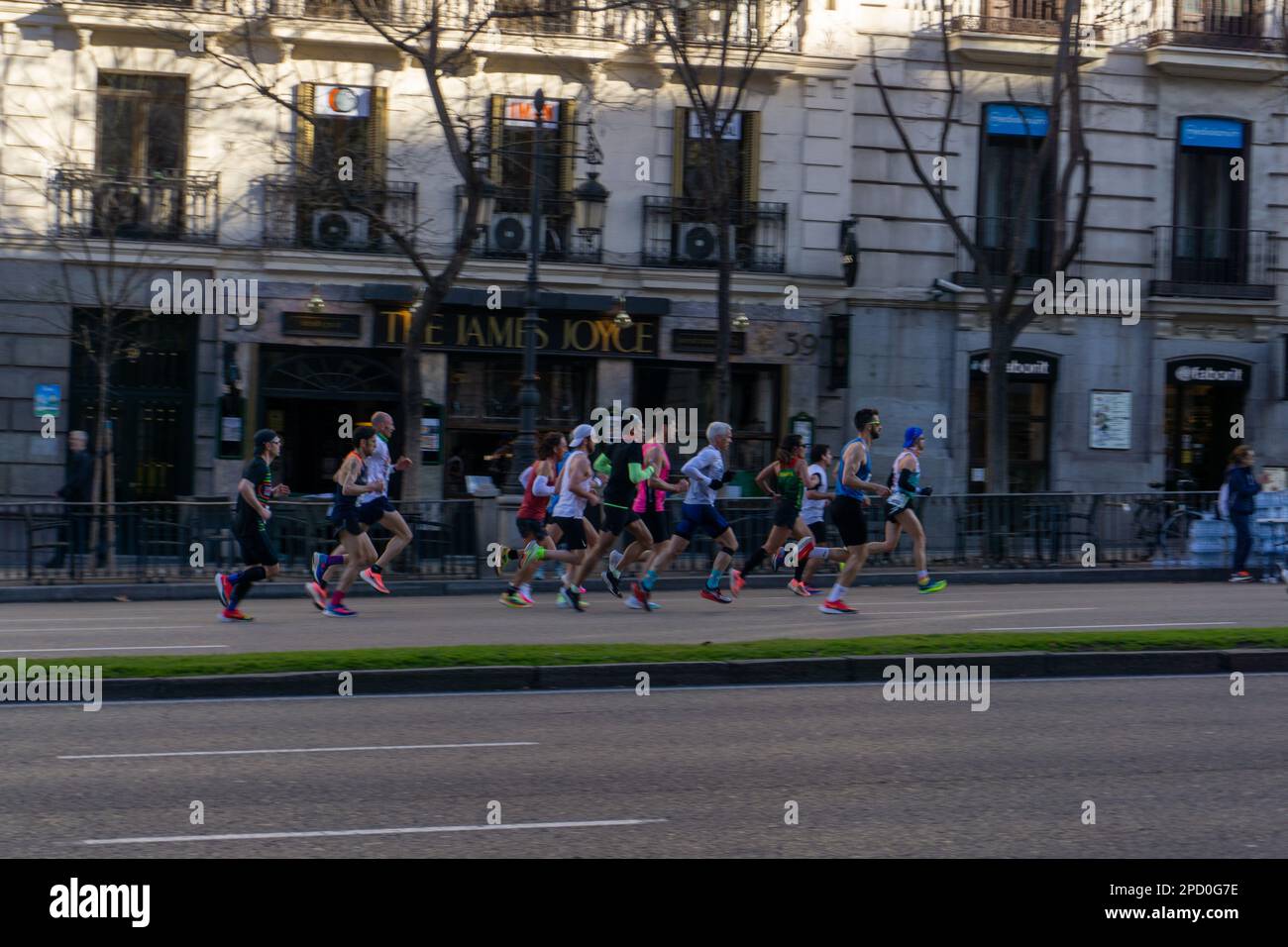 2023 Runners' Lab Gent Half Marathon, una gara su strada di World Athletics Label. Domenica 12 marzo a Madrid, Spagna Foto Stock