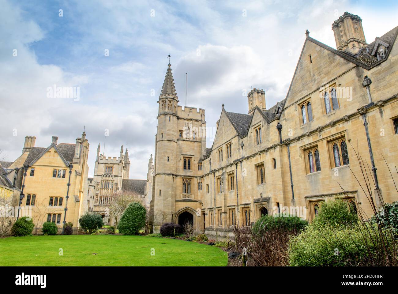 St Switun's Quad al Magdalen College di Oxford. Foto Stock