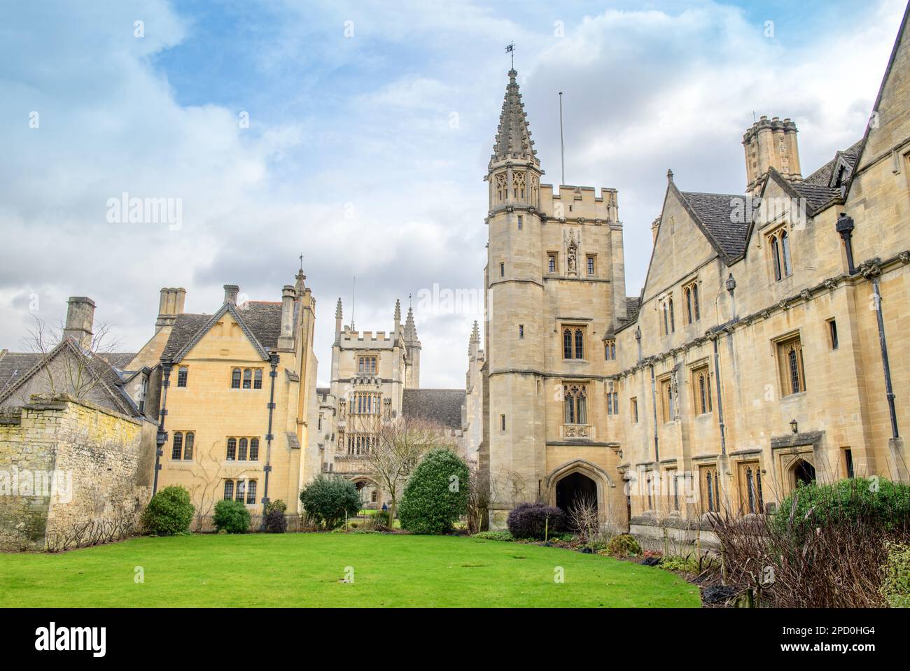 St Switun's Quad al Magdalen College di Oxford. Foto Stock