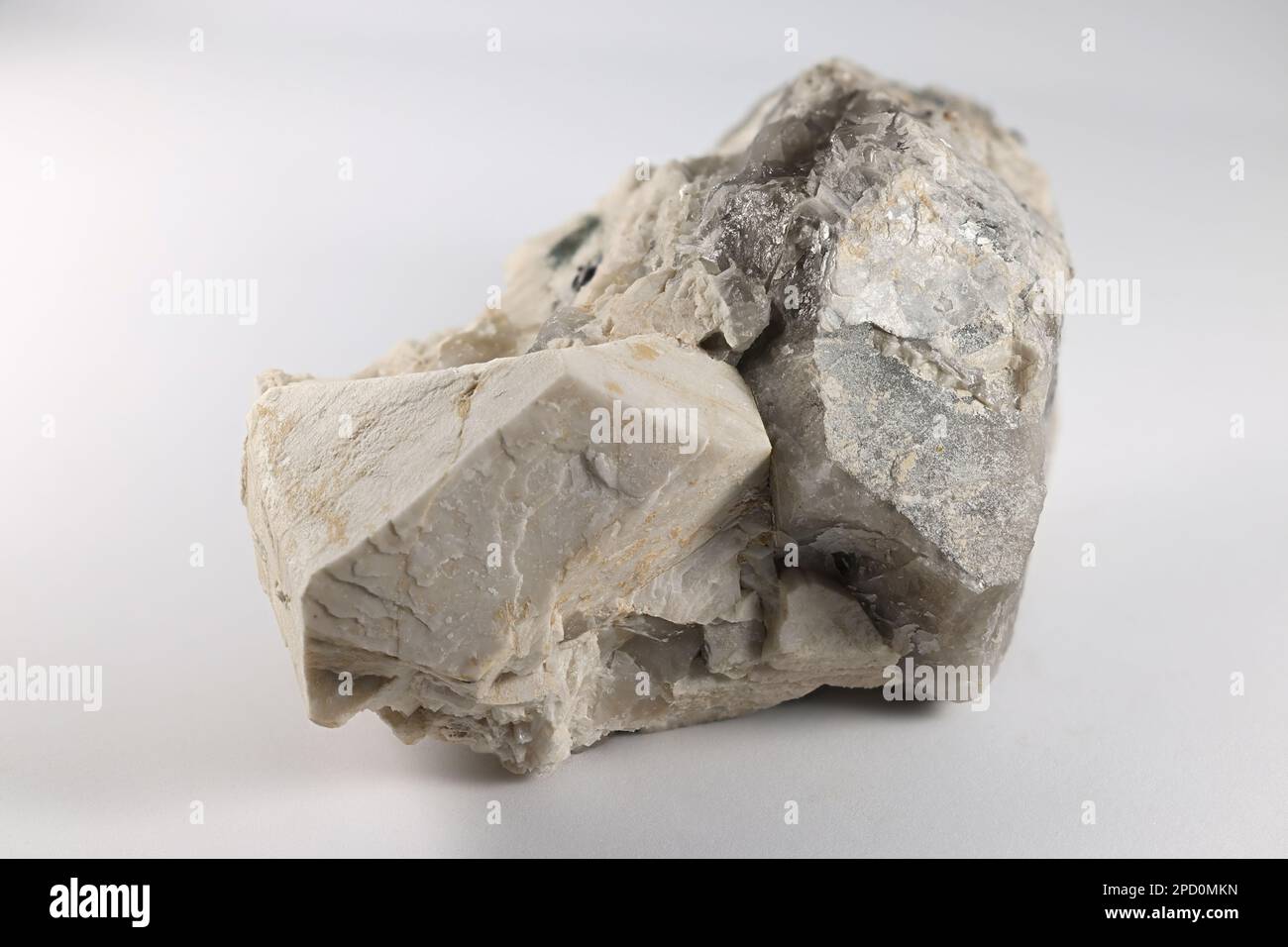 Ortoclasi, feldspato di potassio, noto anche come K-feldspato. Foto Stock