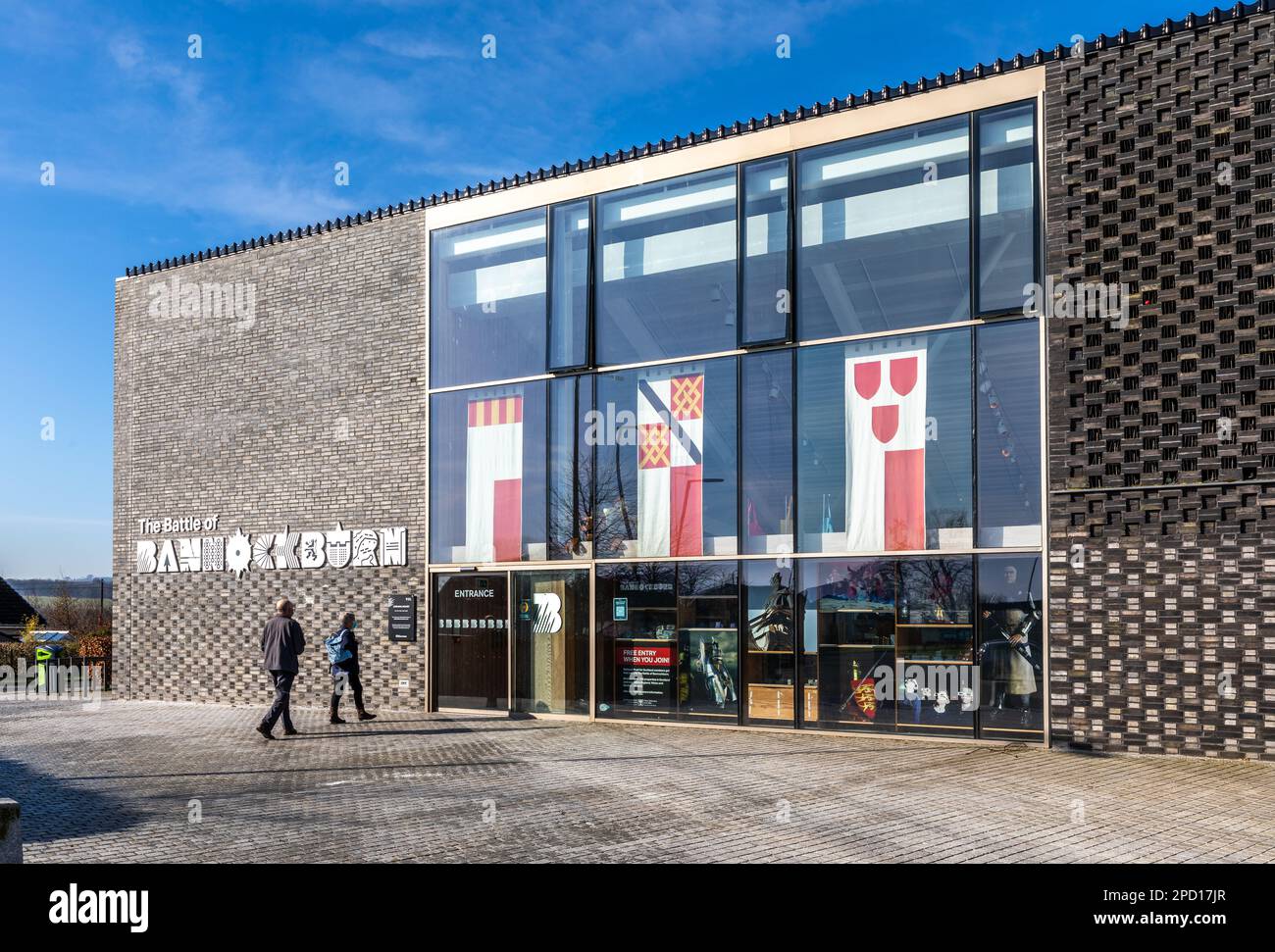 Esperienza della battaglia di Bannockburn nella città di Stirling in Scozia Foto Stock