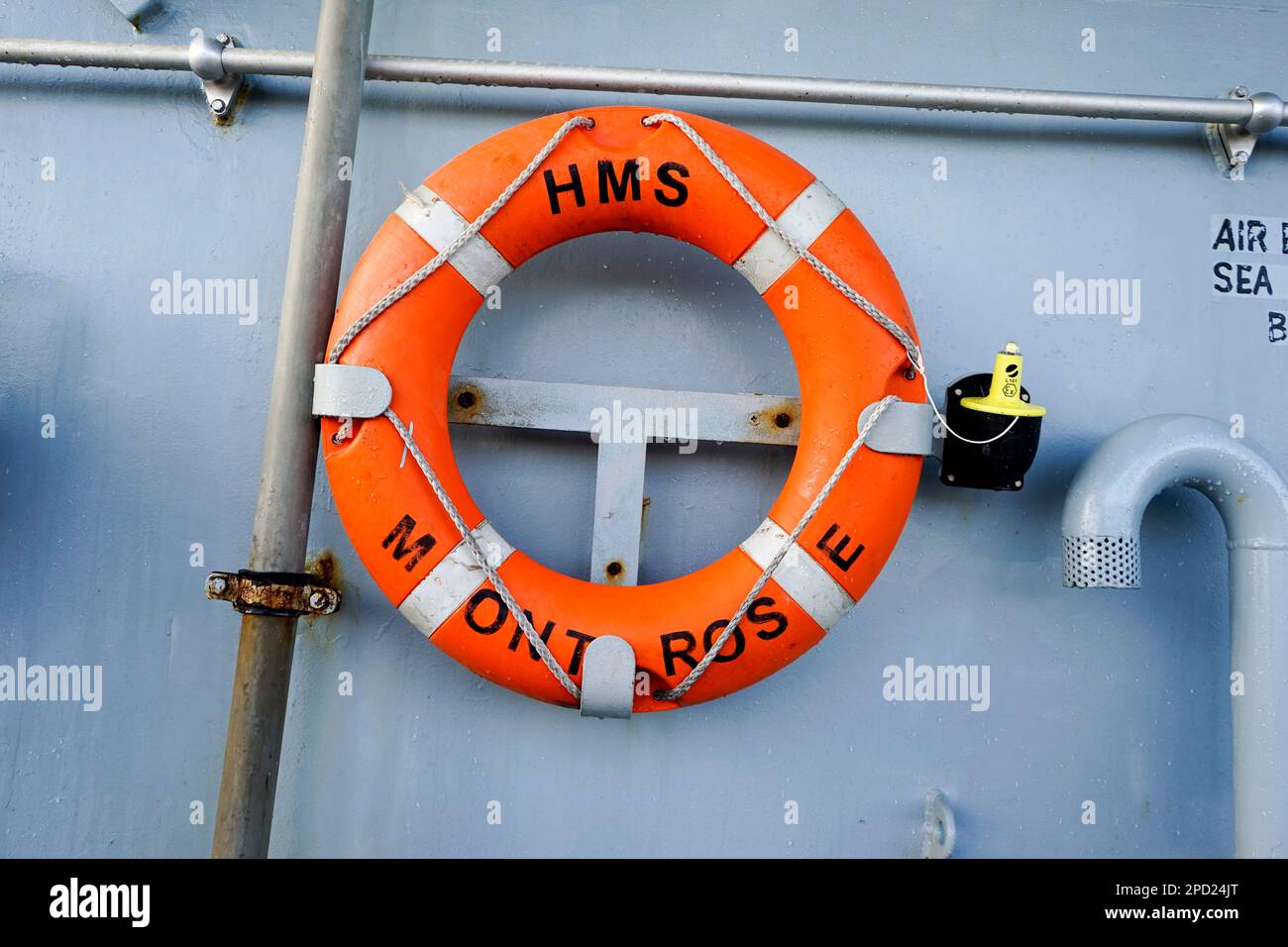 HMS Montrose in visita finale a Montrose Foto Stock