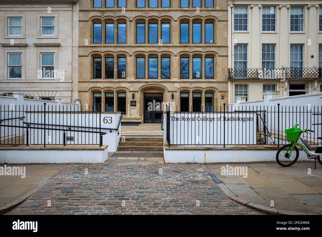 The Royal College of Radiologists London - il quartier generale del Royal College of Radiologists (RCR) su 63 Lincoln's Inn Fields, Holborn, Londra. Foto Stock