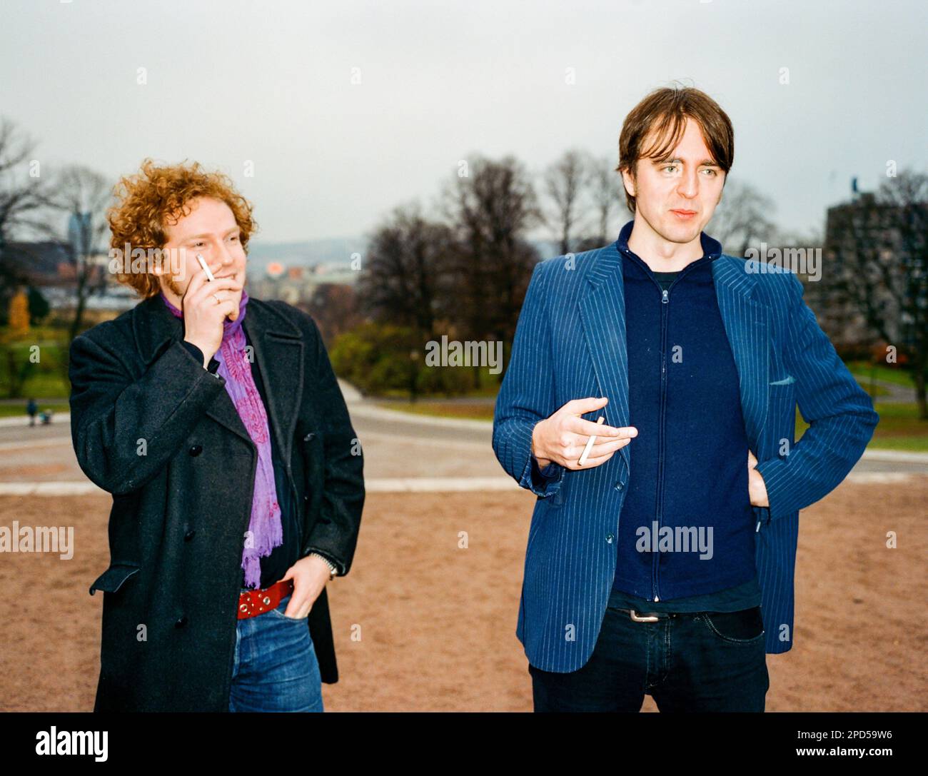 Robert Buras e Frode Jacobsen da Madrugada, Oslo, Norvegia Foto Stock