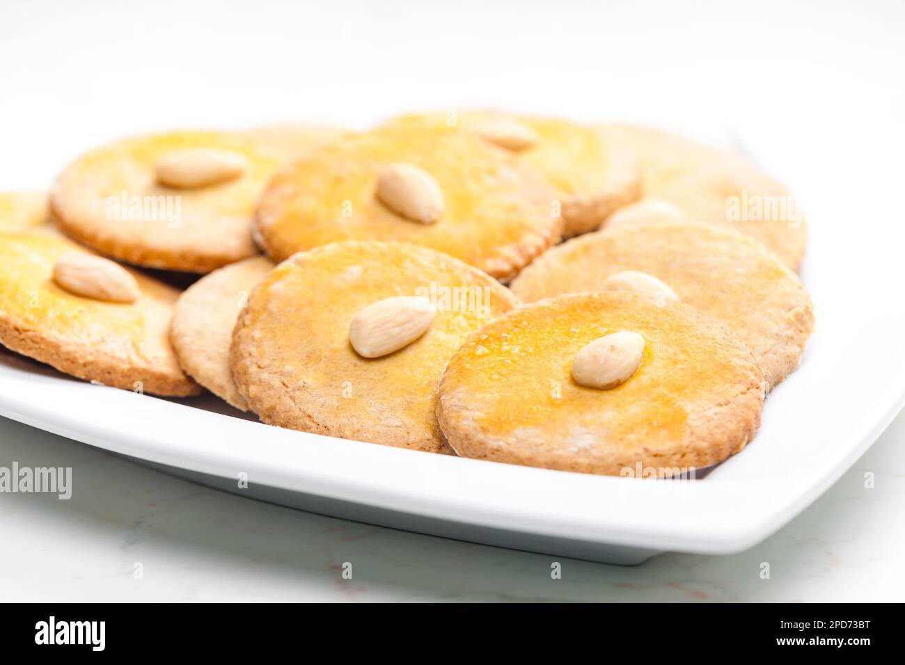 ancora vita di mandorla buíscuits Foto Stock