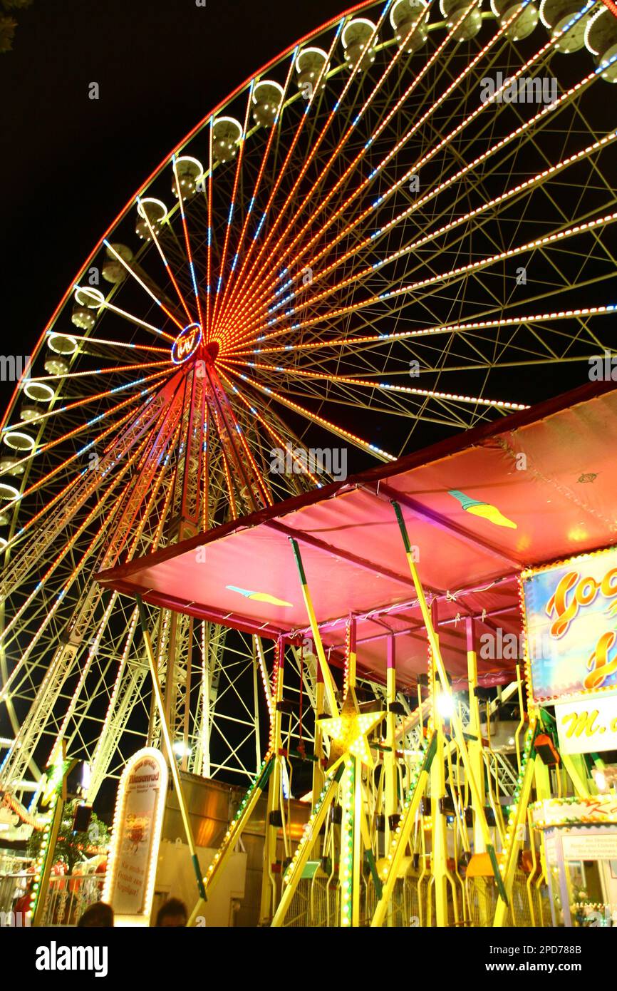 ruota panoramica carosello, fiera, tivoli, libori, paderborn, northrhine westfalia, germania Foto Stock