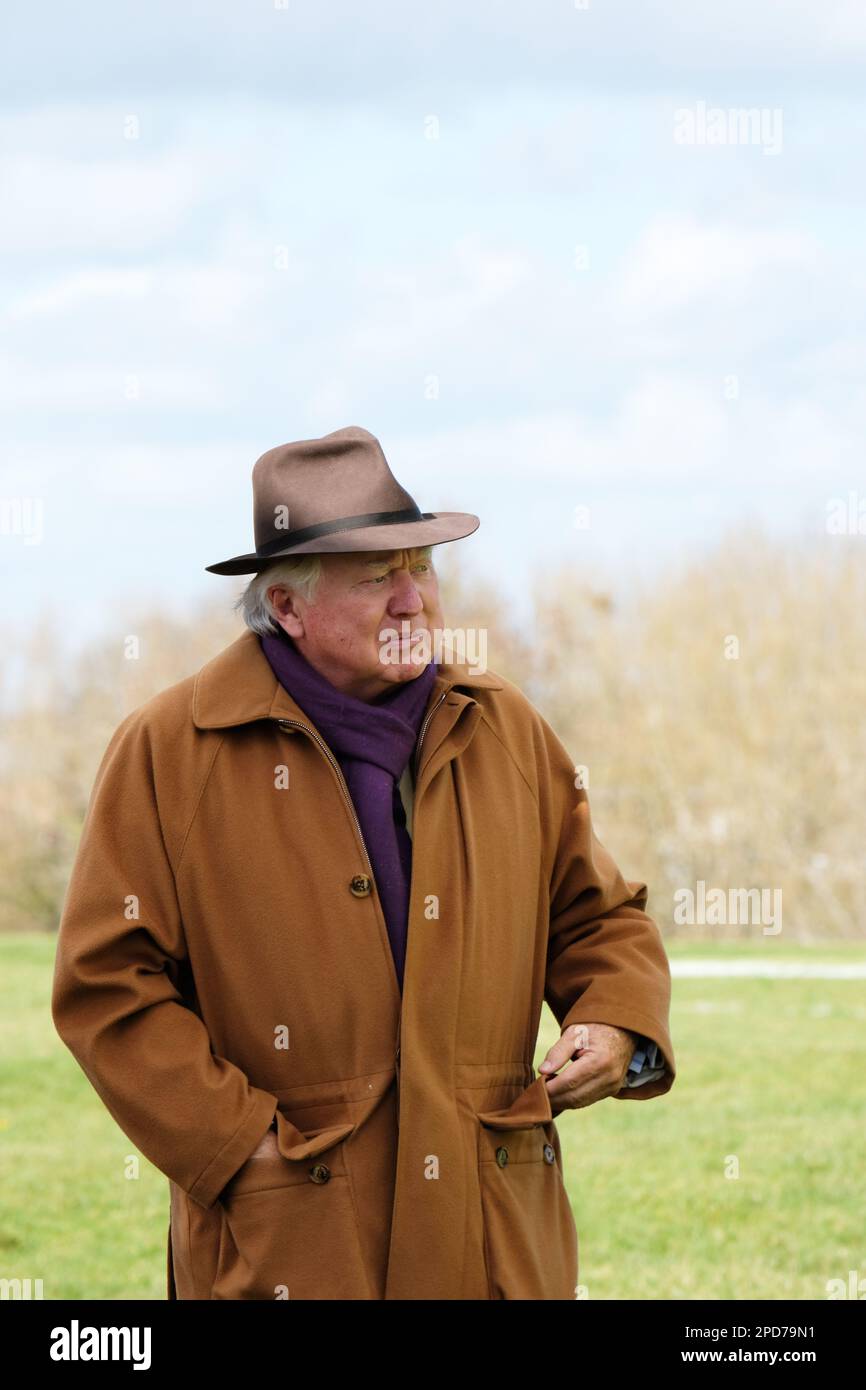 Lord Bamford, presidente della JCB ( J C Bamford ) al Cheltenham Festival nel marzo 2023 Foto Stock