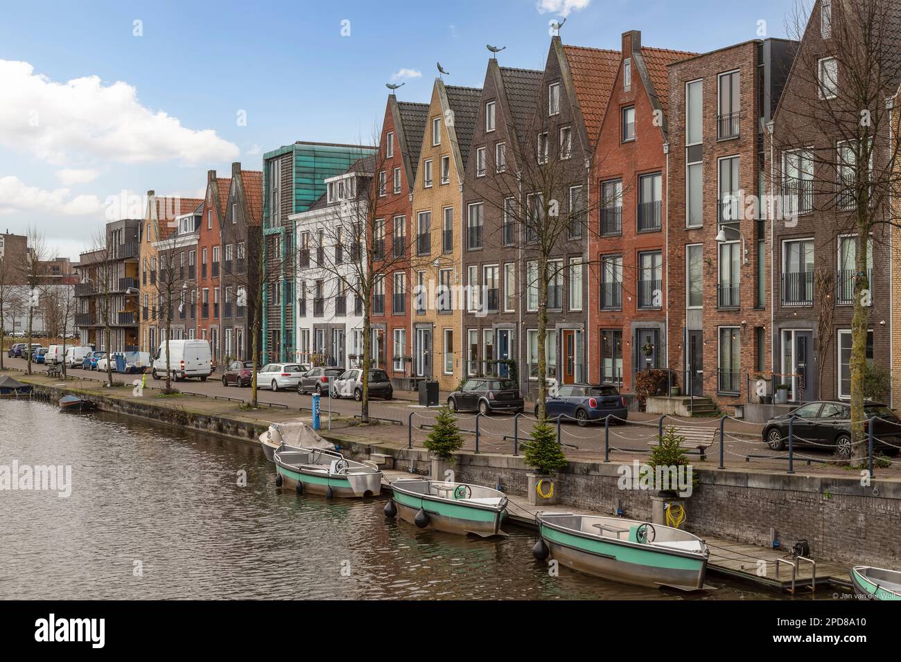 Nuovi e moderni edifici residenziali nel quartiere di Vathorst in Amersfoort. Foto Stock