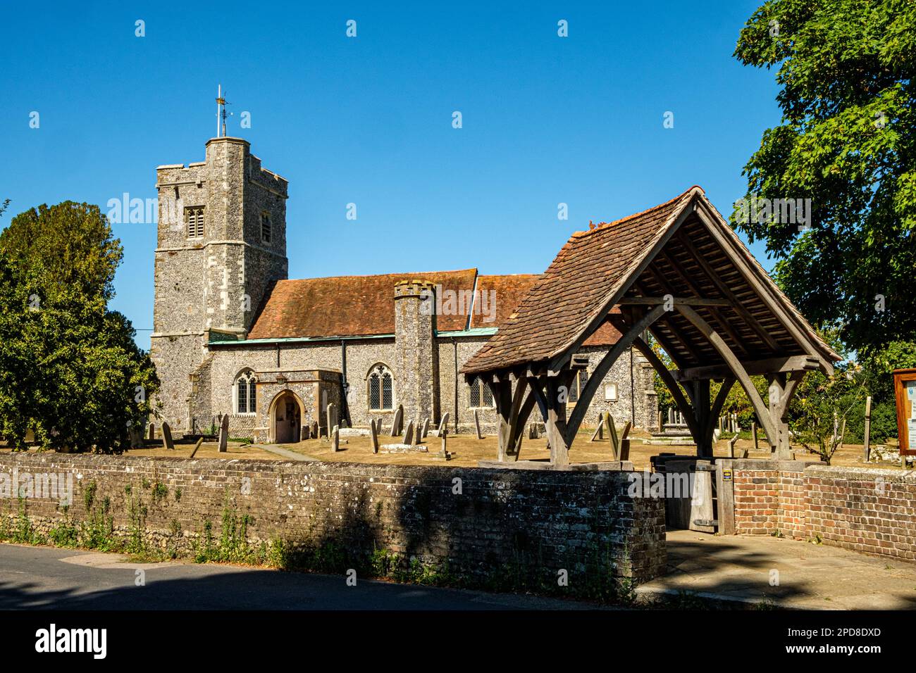 Chiesa di San Giovanni Battista, The Street, Bredgar, Kent, Inghilterra Foto Stock