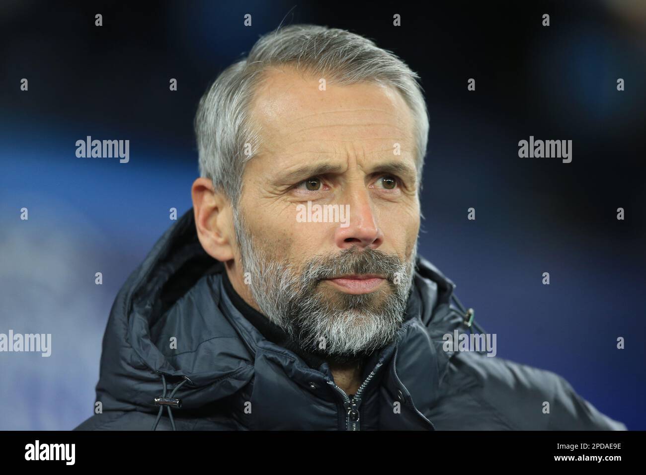 Manchester, Regno Unito. 14th Mar, 2023. Calcio: Champions League, Manchester City - RB Leipzig, knockout round, round del 16, seconda tappa all'Etihad Stadium, allenatore di Lipsia Marco Rose prima della partita. Credit: Notizie dal vivo su Parnaby Lindsey/dpa/Alamy Foto Stock