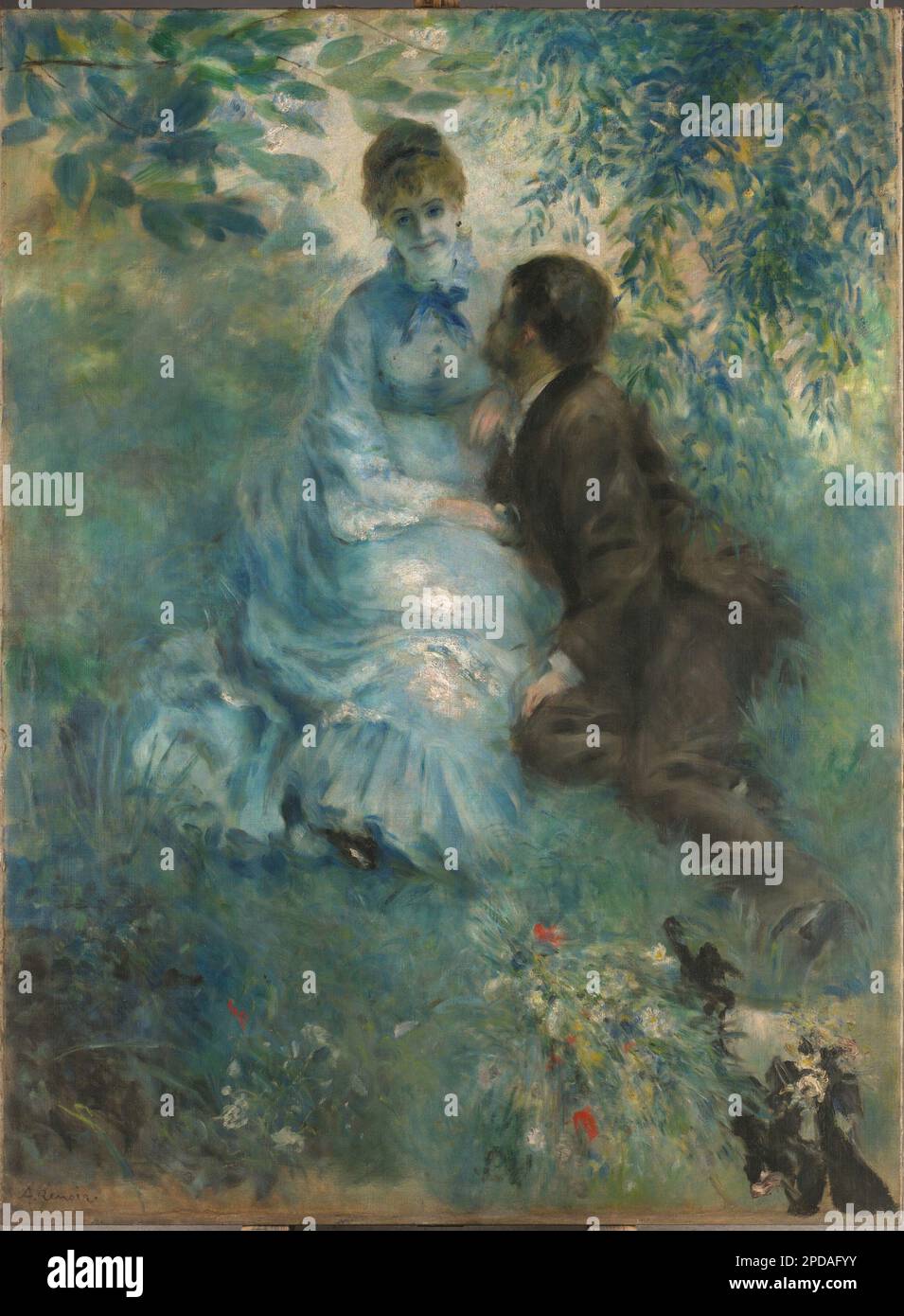 Gli amanti 1875 di Pierre-Auguste Renoir Foto Stock