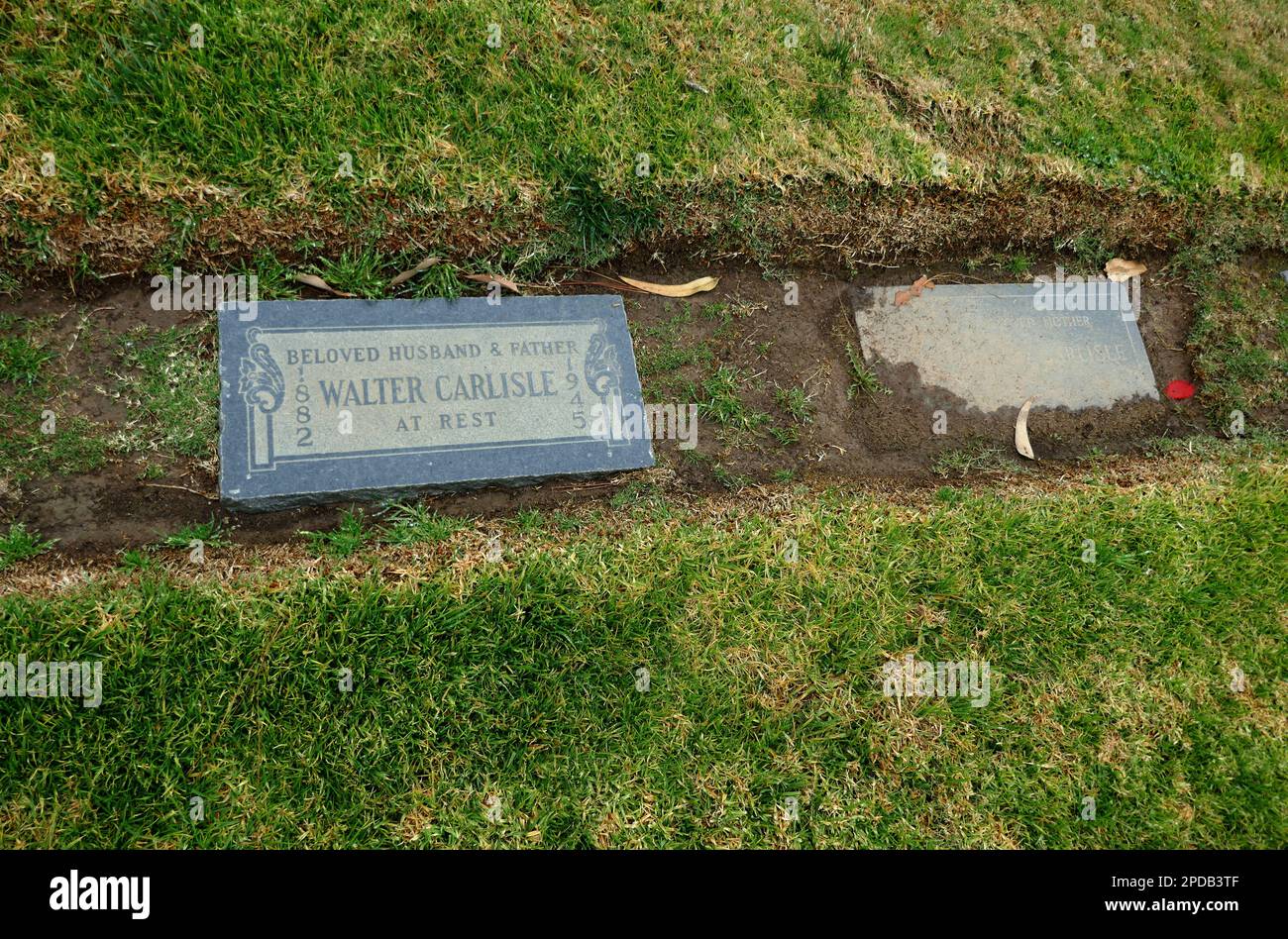 Inglewood, California, USA 11th marzo 2023 Una visione generale dell'atmosfera della tomba al cimitero di Inglewood Memorial Park il 11 marzo 2023 a Inglewood, California, USA. Foto di Barry King/Alamy Stock Photo Foto Stock