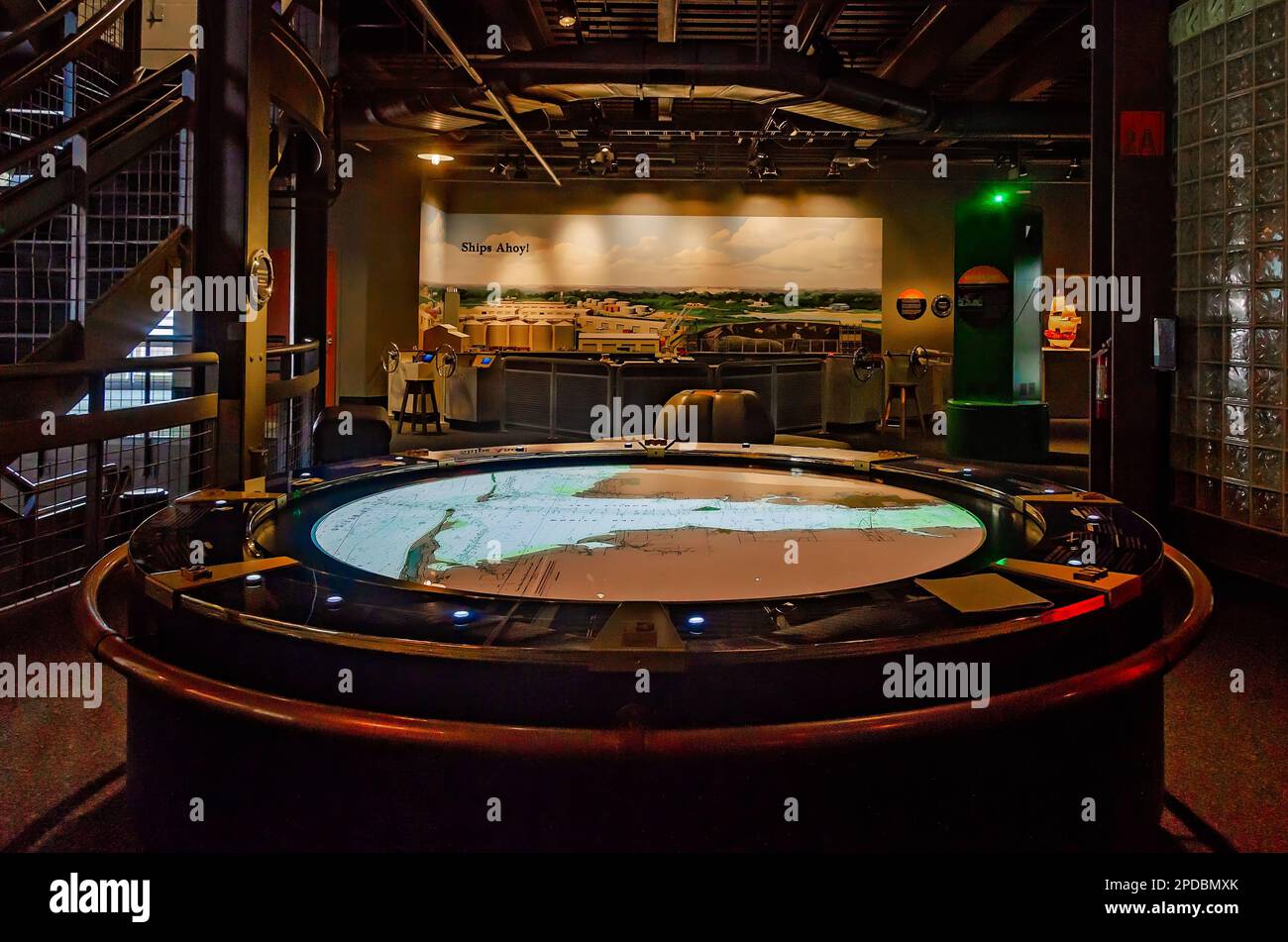Mostre interattive mostrano l'industria marittima al GulfQuest National Maritime Museum of the Gulf of Mexico, 3 marzo 2023, a Mobile, Alabama. Foto Stock