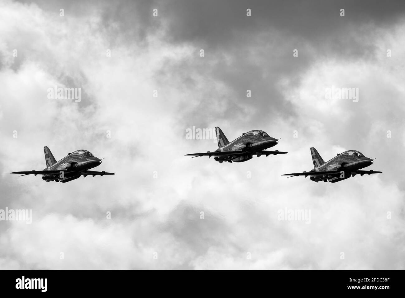 Frecce rosse RAF che si spengono a RAF Waddington. Foto Stock