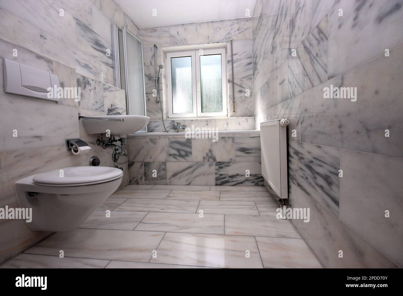 bagno in marmo Foto Stock