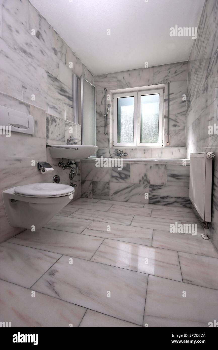 bagno in marmo Foto Stock