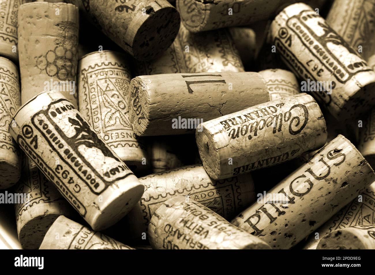 tappi di sughero Foto Stock