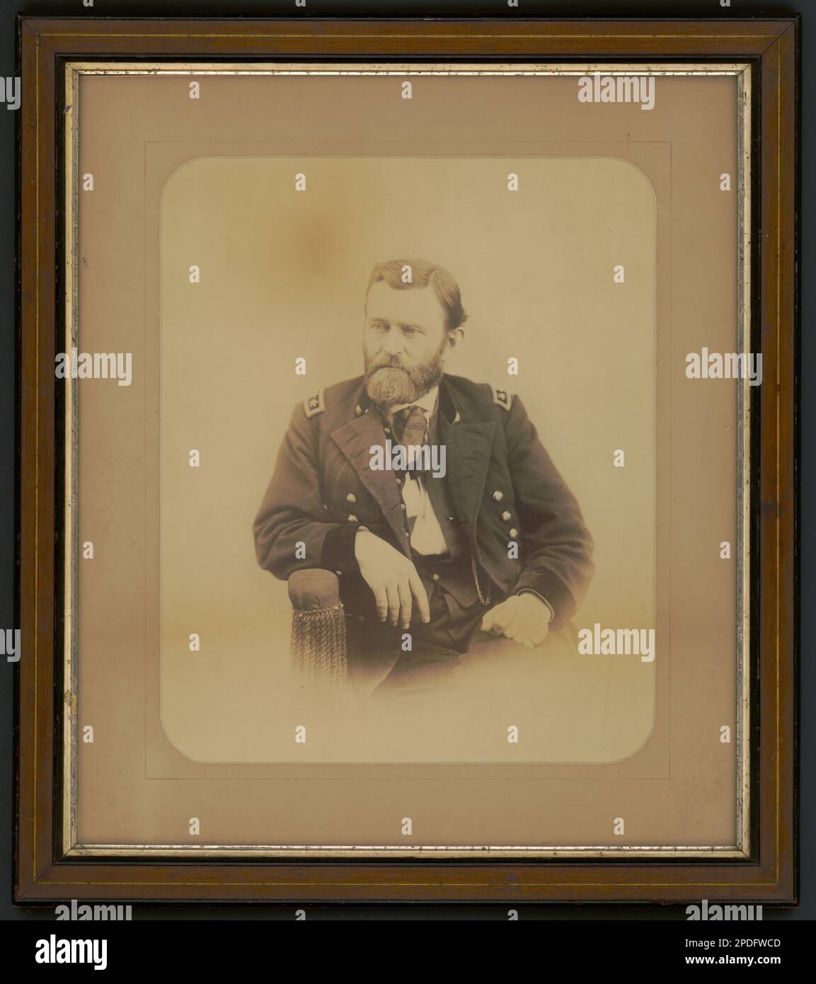 Generale Ulysses S. Grant. Liljenquist Famiglia Collezione di fotografie della Guerra civile , pp/liljpaper. Grant, Ulysses S, (Ulysses Simpson), 1822-1885, Stati Uniti, Storia, Guerra civile, 1861-1865, personale militare, Unione. Foto Stock
