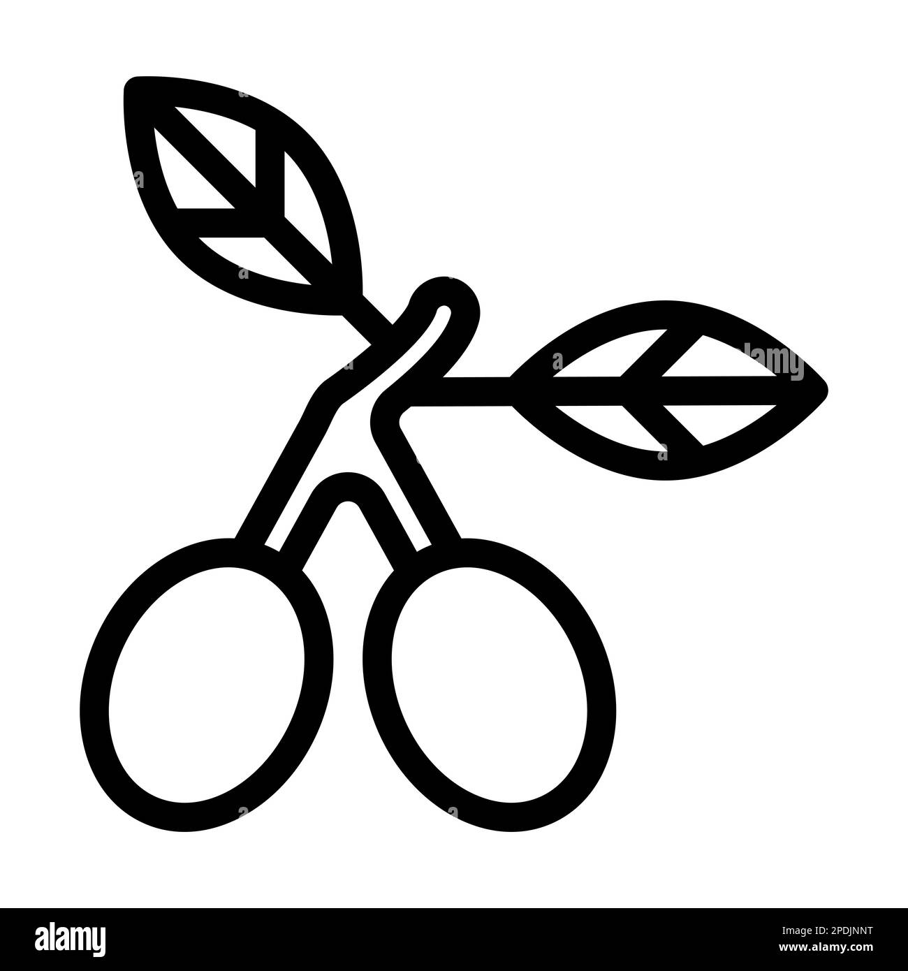 Icona linea spessa Olivia Vector per uso personale e commerciale. Foto Stock