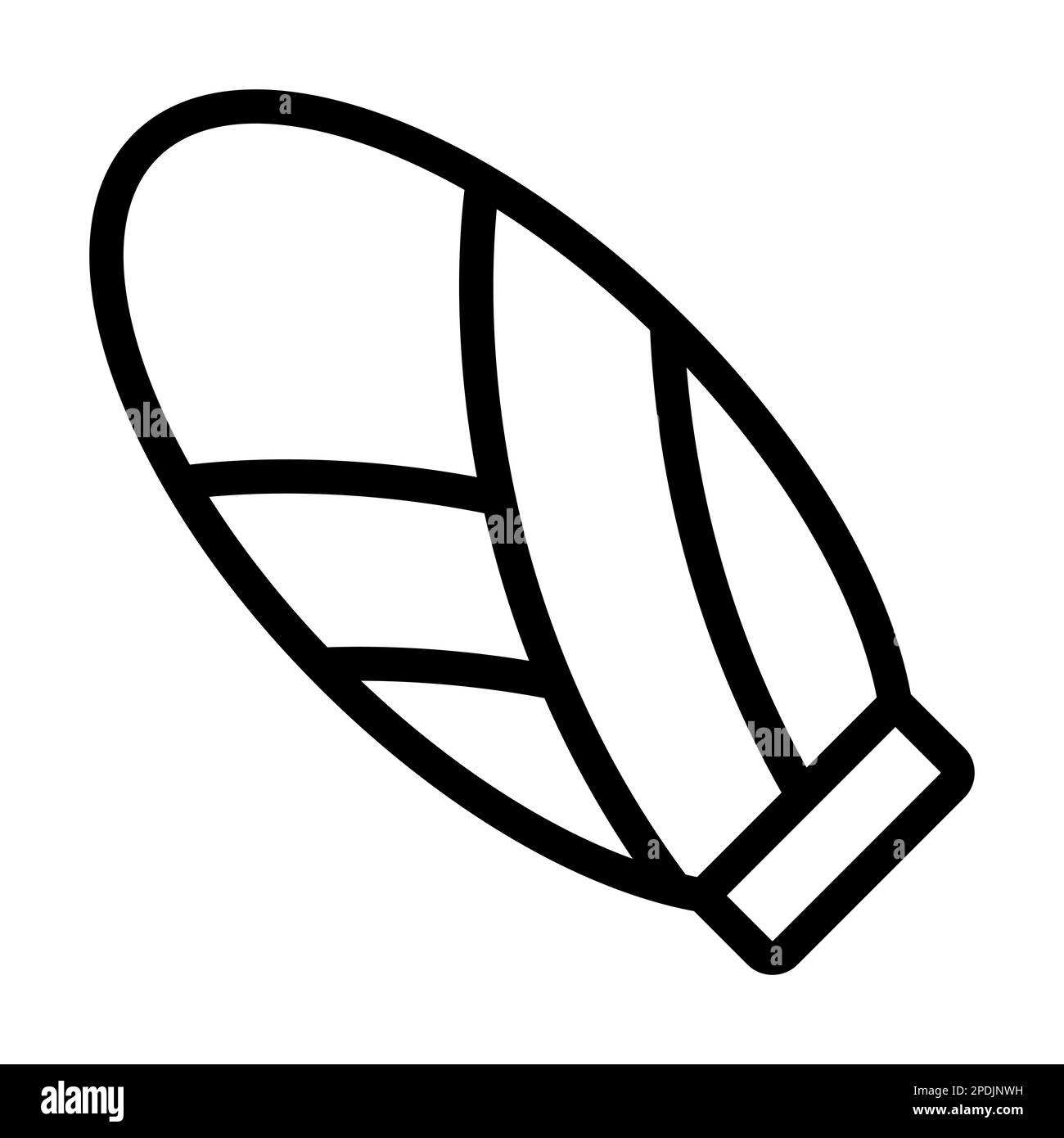 Icona Endive Vector Thick Line per uso personale e commerciale. Foto Stock