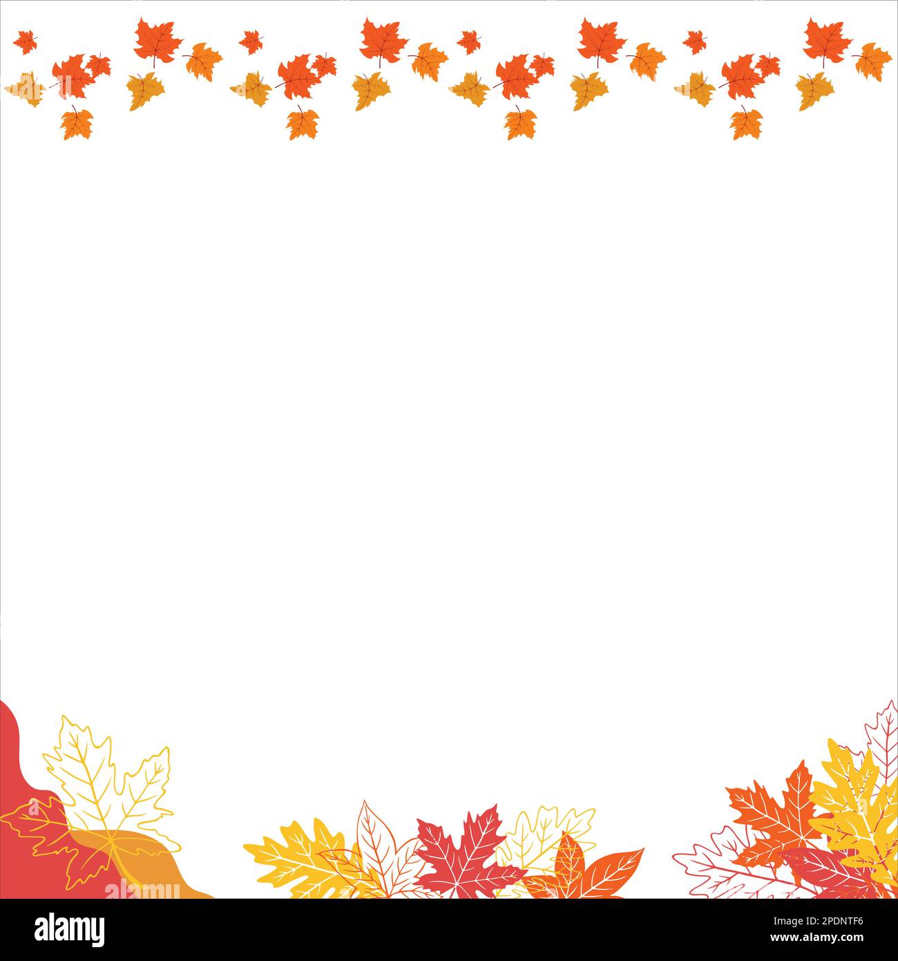 Foglie di autunno sfondo Illustrazione Vettoriale