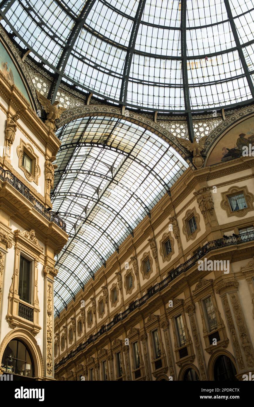 Centro commerciale Galleria Vittorio Emanuele II Foto Stock