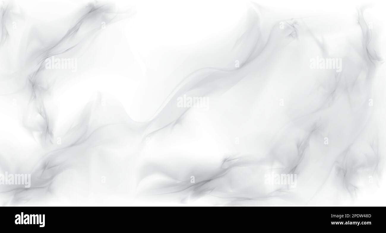 Marmo bianco grigio trama realistica, sfondo vettoriale illustrazione. Pietra bianca macchiata foconstruction e decorazione di pareti e pavimenti, carta da parati Illustrazione Vettoriale