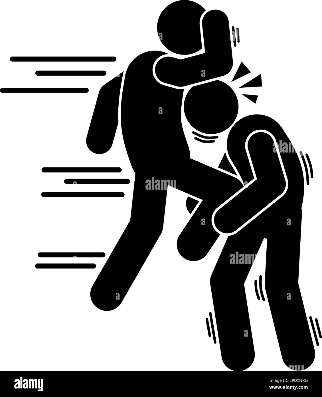 icona le persone stanno combattendo. rapina. battendo. brawl. Illustrazione Vettoriale