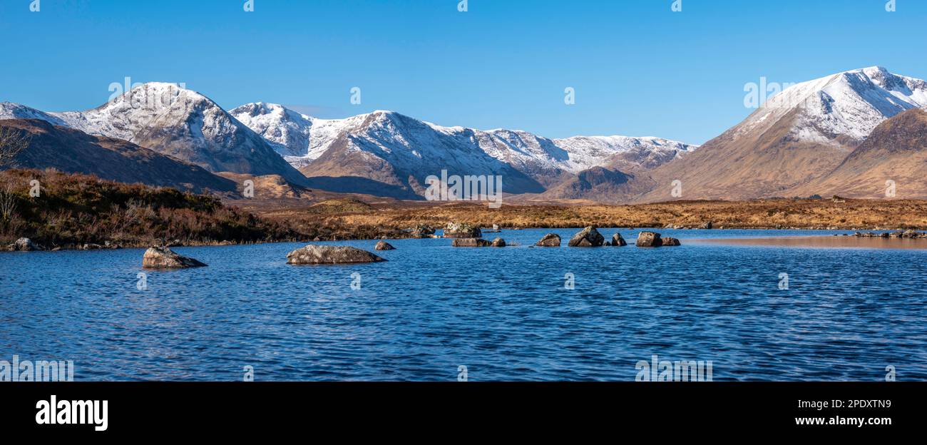 Rannoch Moor, Glencoe, Scozia, Regno Unito Foto Stock