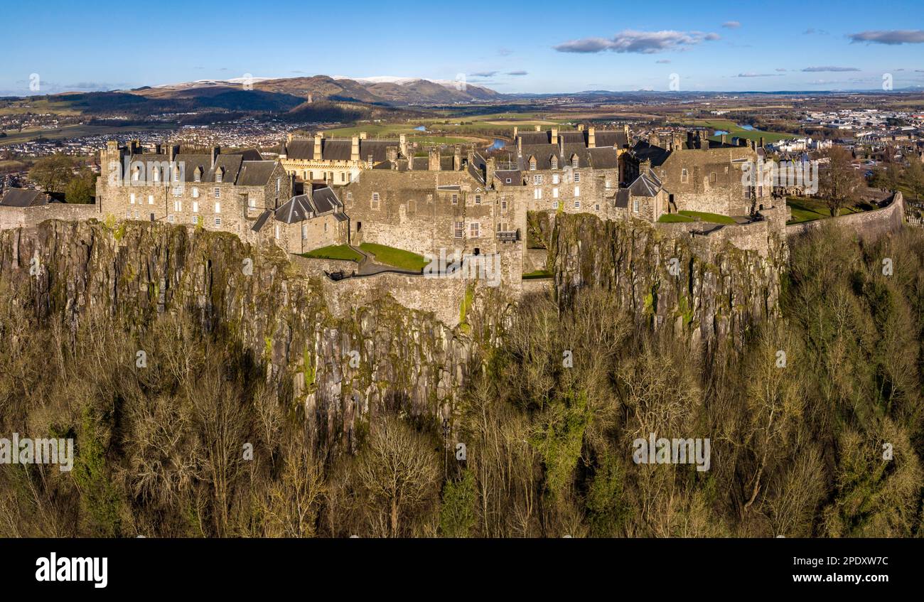 Il Castello di Stirling, Stirling, Scozia, Regno Unito Foto Stock