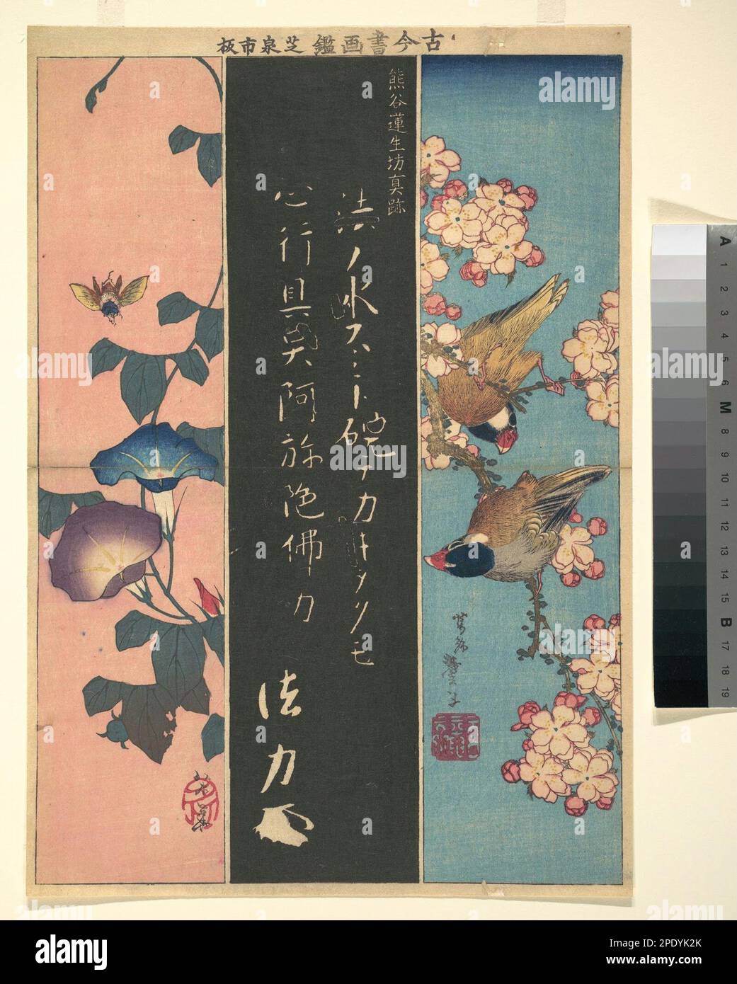 Dipinti di uccelli e fiori ca. 1816–20 di Katsushika Hokusai Foto Stock