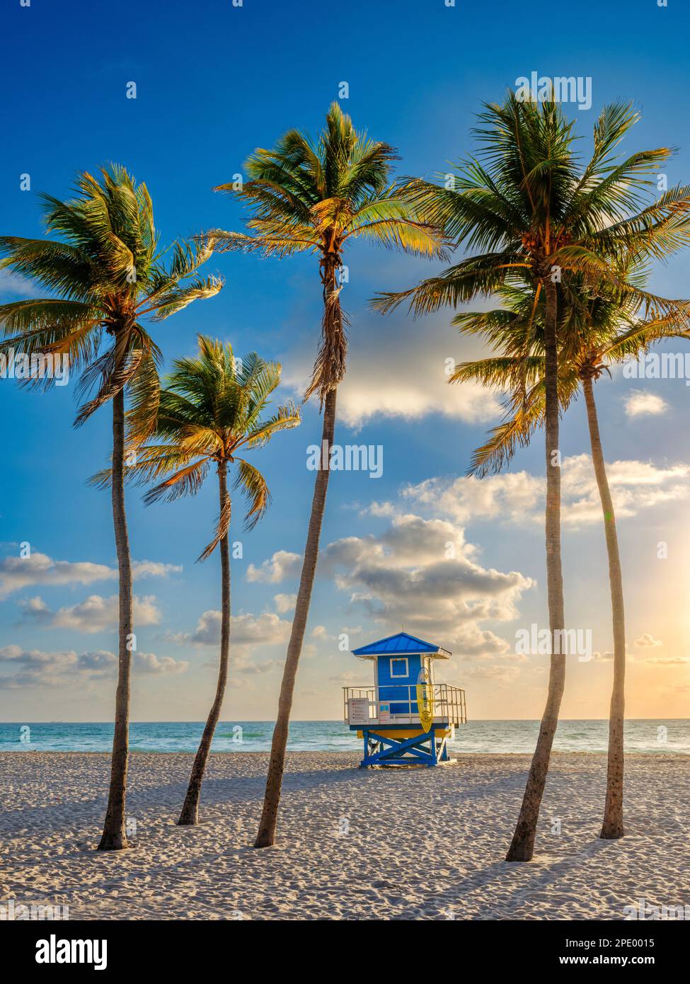 Sunrise Hollywood Beach Miami Beach, Florida USA Foto Stock