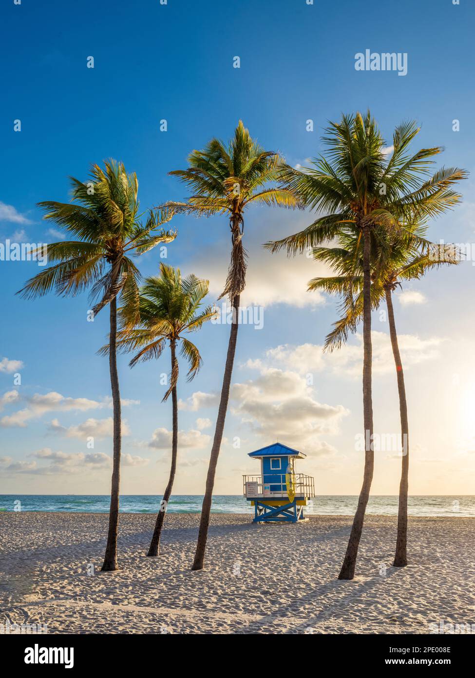 Sunrise Hollywood Beach Miami Beach, Florida USA Foto Stock