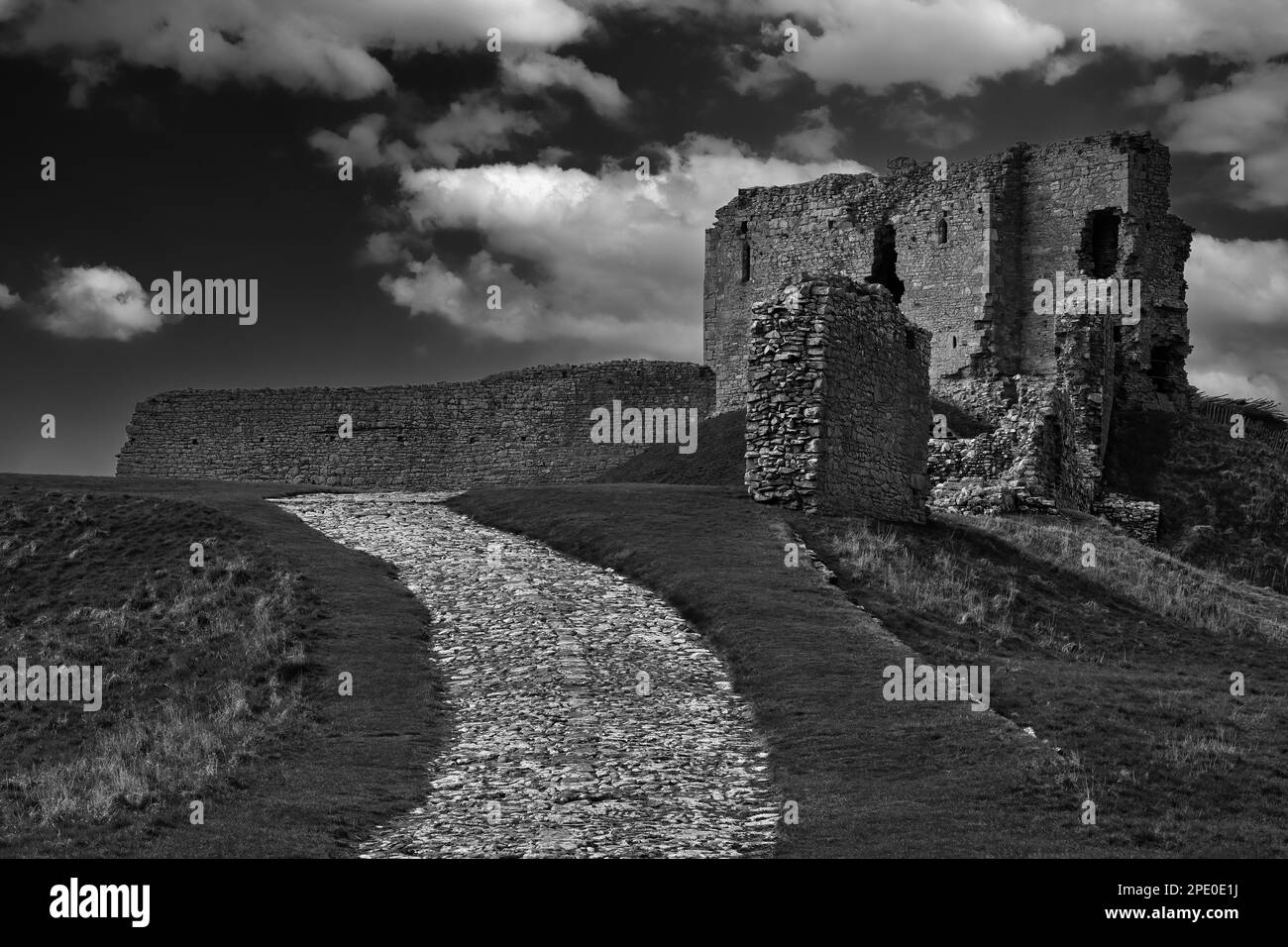 Duffus Castle Foto Stock