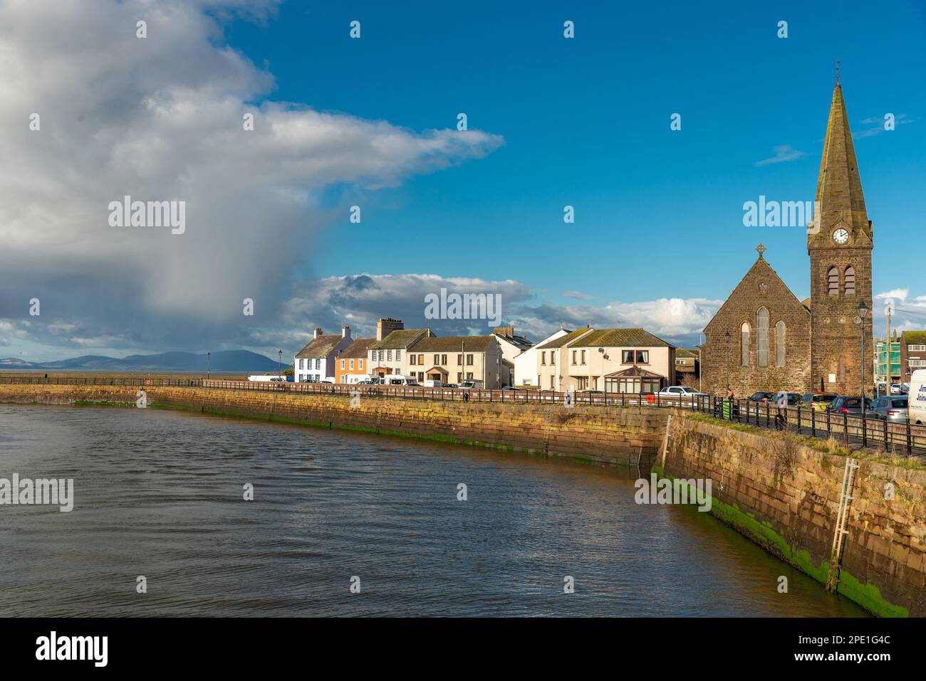 Vista di Maryport, Cumbria, Regno Unito Foto Stock