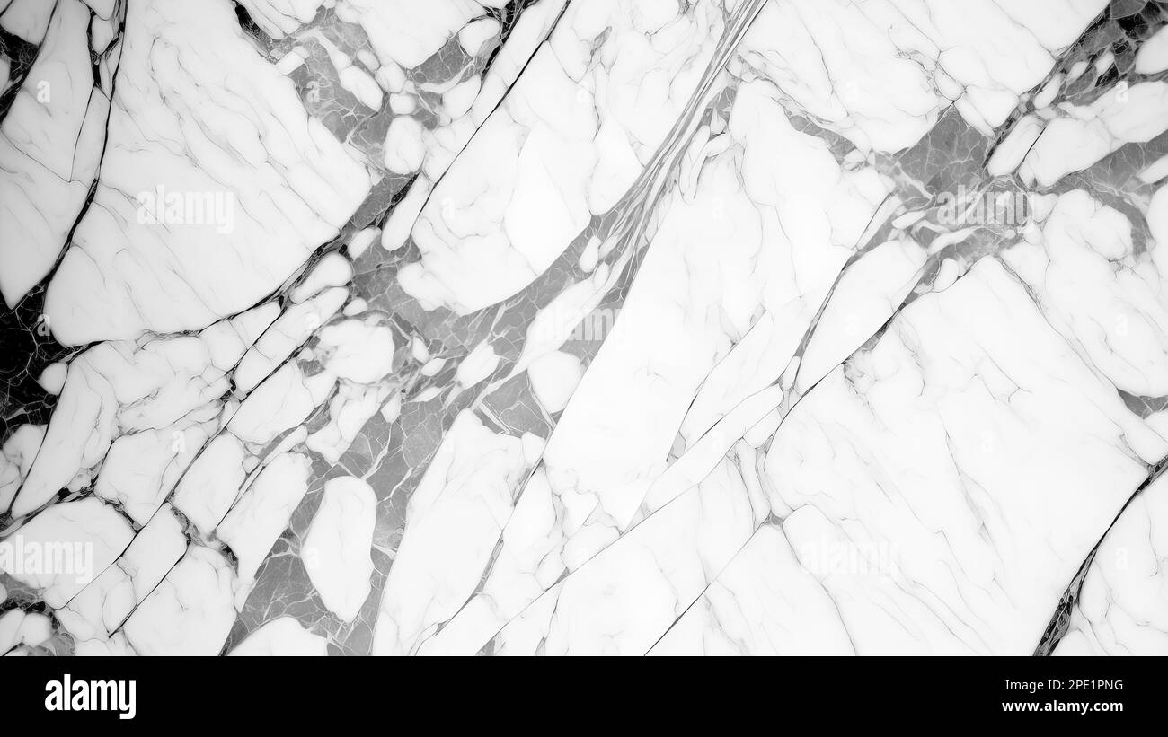 banner di sfondo con motivo a trama in marmo bianco Foto Stock