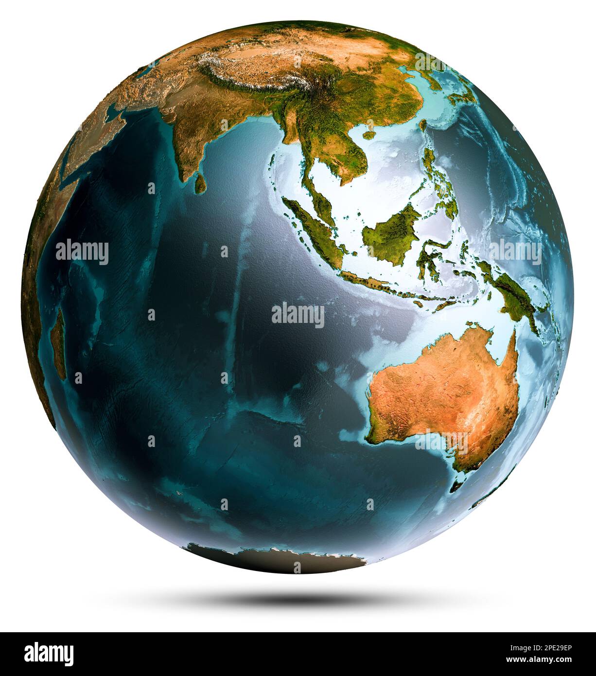 Pianeta Terra mondo globo. Elementi di questa immagine forniti dalla NASA. rendering 3d Foto Stock