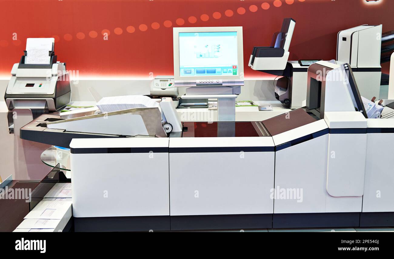 Moderni sistemi di posta in ufficio Foto Stock