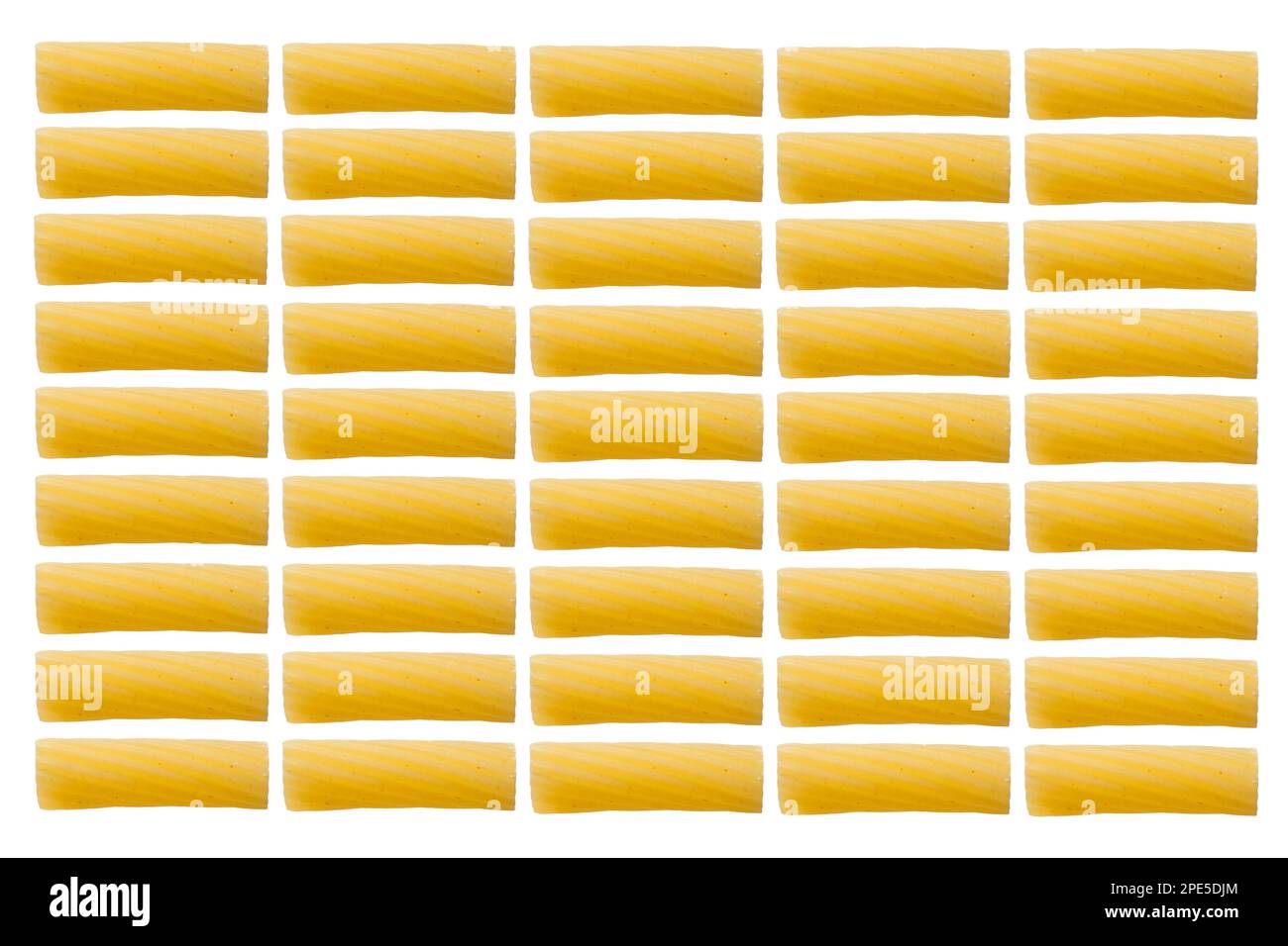 Rigatoni come pasta texture Foto Stock