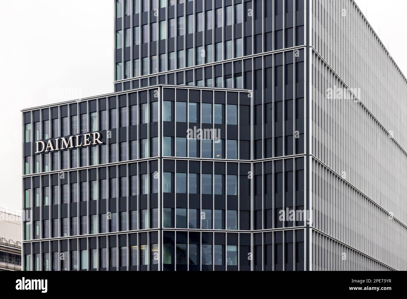 Daimler AG, Gruppo Mercedes Benz, sede centrale a Stoccarda Untertuerkheim, Stoccarda, Baden-Wuerttemberg, Germania Foto Stock
