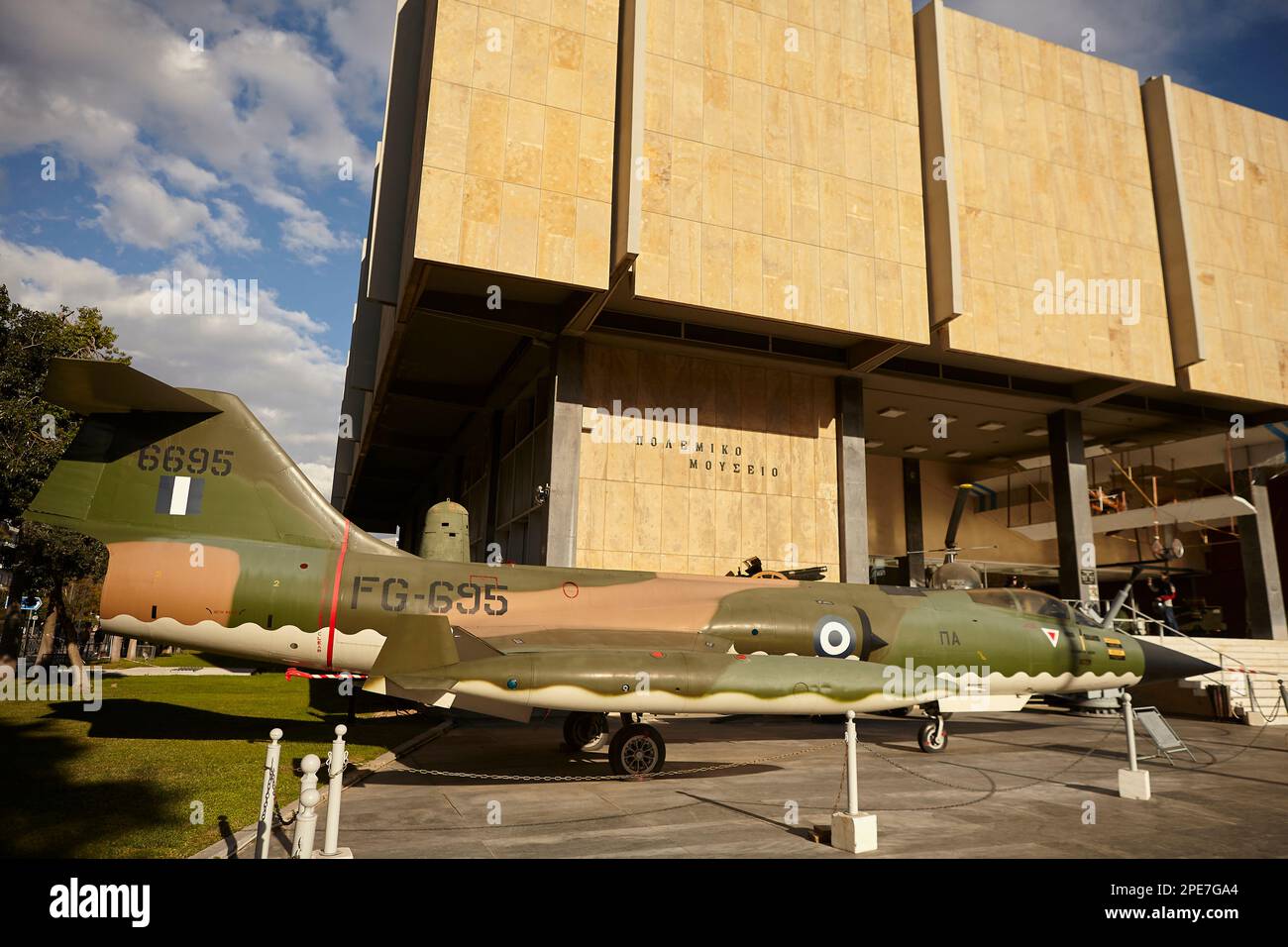 Museo della guerra di Atene e Lockheed F-104G Starfighter Foto Stock