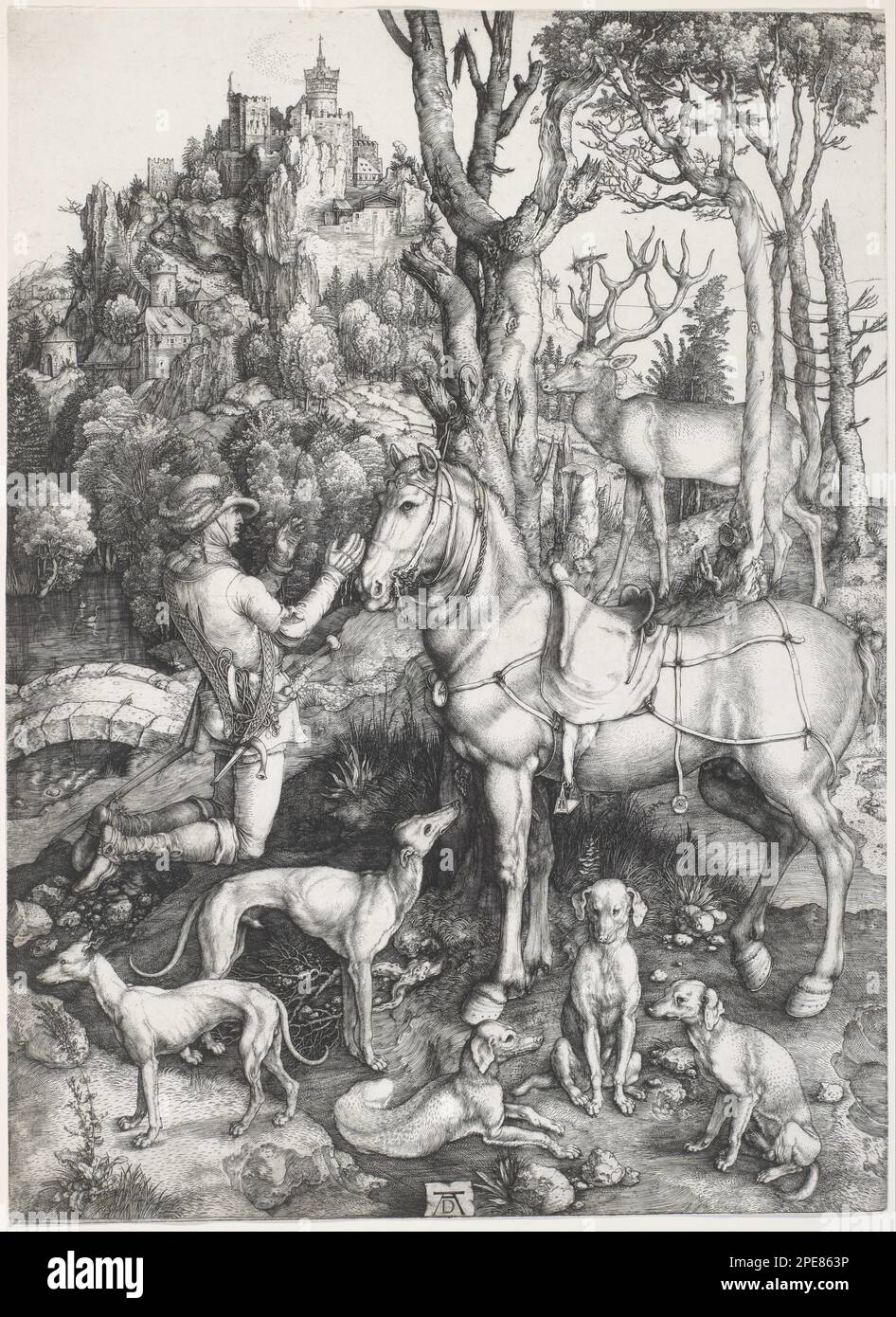 Saint Eustace circa 1501 di Albrecht Dürer Foto Stock