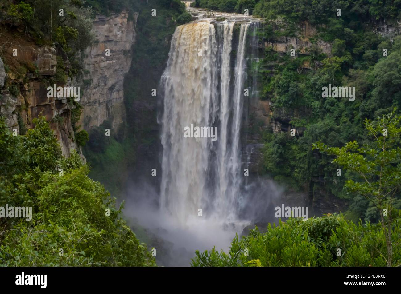 La cascata di Karkloof nelle midlands meandro KZN Sud africa Foto Stock