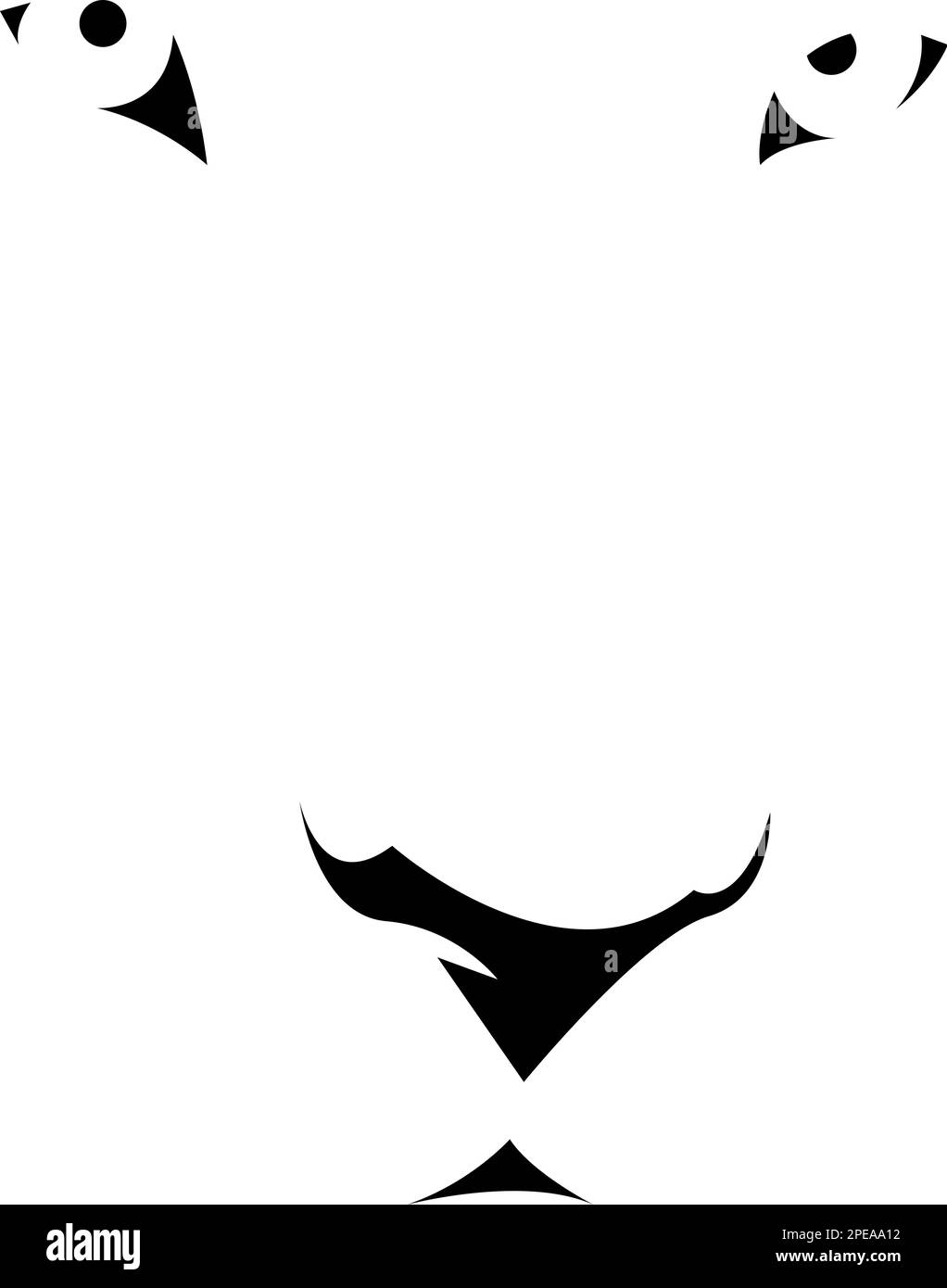 Icona del logo Cougar Mountain leion. Illustrazione astratta del vettore Illustrazione Vettoriale