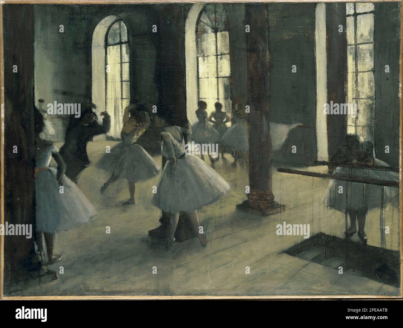 La Répétition au foyer de la danse tra circa 1870 e circa 1872 di Edgar Degas Foto Stock