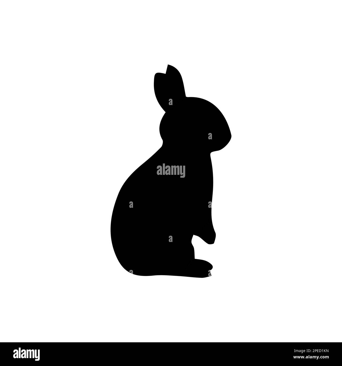 Icona di coniglio, simbolo di animale coniglietto di pasqua. Simbolo di stile lineare per concetto mobile e web design. Illustrazione del logo del simbolo del coniglio. grafica vettoriale Illustrazione Vettoriale