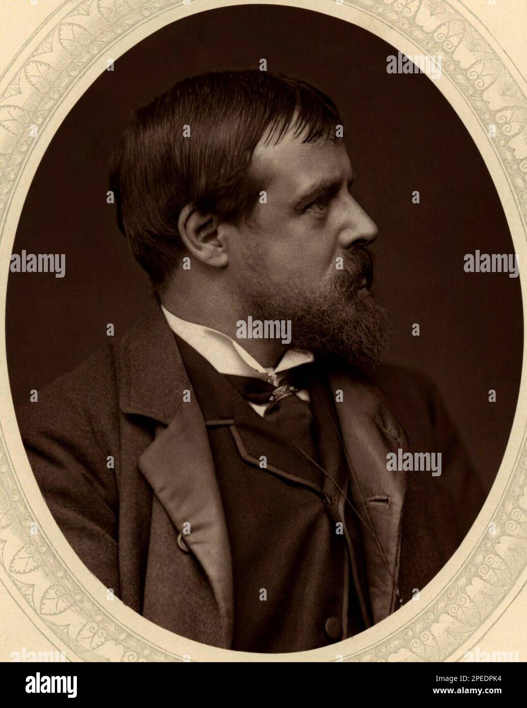 1875 ca , Londra, GRAN BRETAGNA : Sir Lawrence Alma-Tadema ( ALMA TADEMA , 1836 - 1912 ) fu uno dei più raffinati e caratteristici pittori vittoriani . Foto di Lock & Whitfield , pubblicato da Sampson Low, Marston, Searle e Rivington woodburytype , pubblicato nel 1881 . STORIA - FOTO STORICHE - RITRATTO - ritratto - baffi - baffi - baffi - ARTE - ARTI VISIVE - ARTI VISIVE - PITTORE - barba - colletto - colletto - cravatta - EPOCA VITTORIANA - VICTORIANS - BELLE EPOQUE - ALMA TADEMA - ARTI VISIVE - ARTI VISIVE --- Archivio GBB Foto Stock